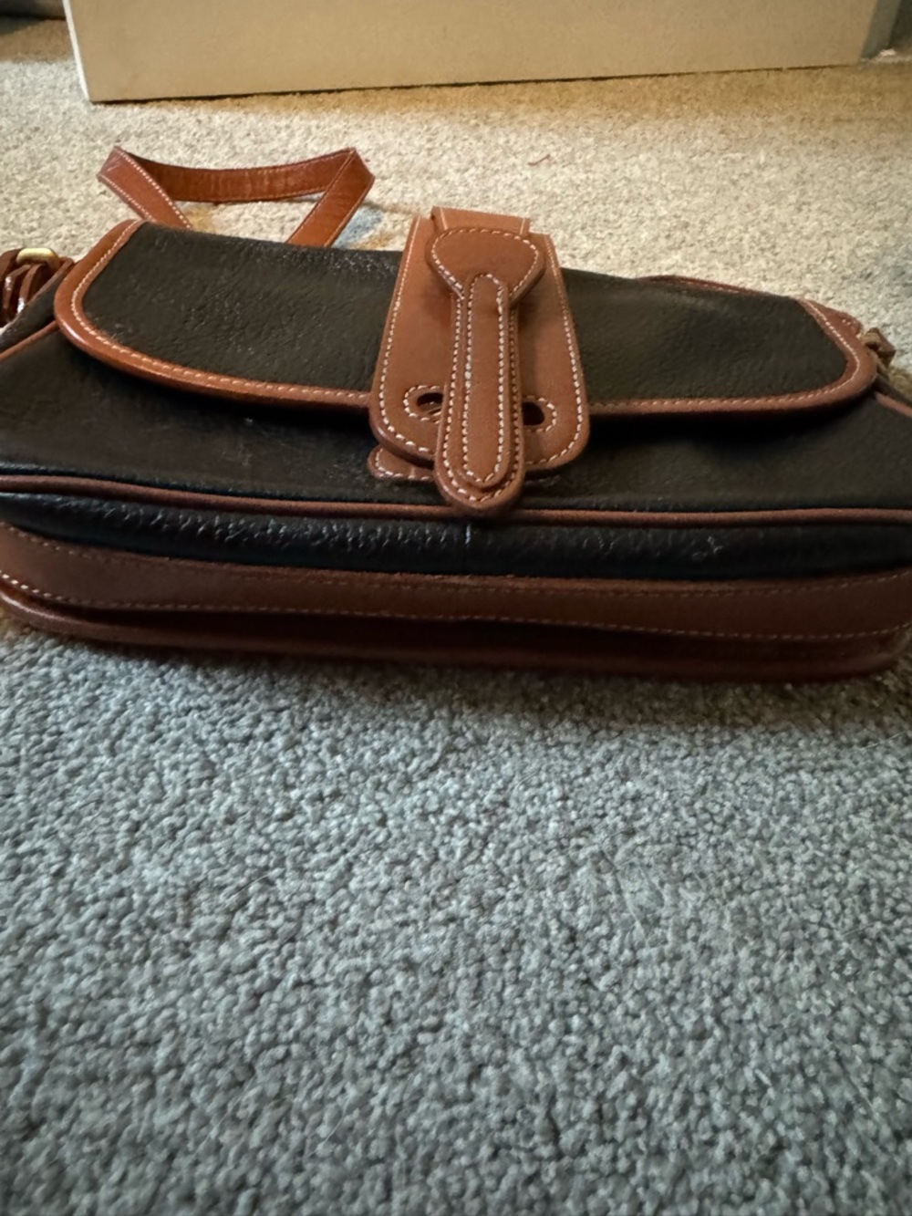Vintage Dooney & Bourke All-Weather Leather Equestrian Bag | Quiet Luxury - Picture 8 of 10